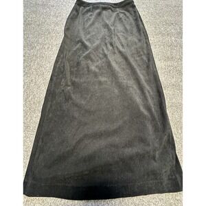 Express Skirt Womens 5 Black Maxi‎ Split Front Polyester Blend Career Office